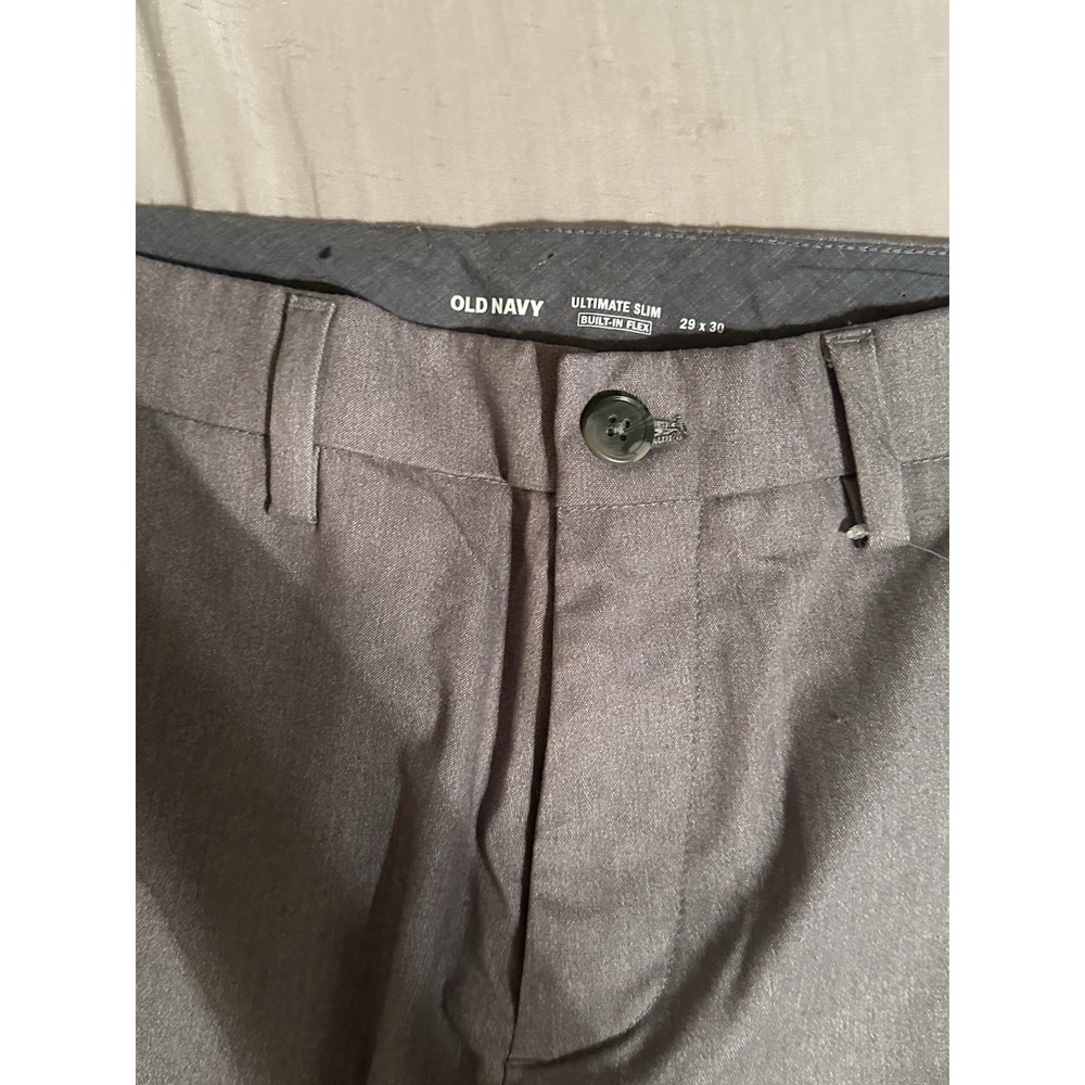 Old Navy Slim Ultimate Pants Size 29X30 Light Grey Designed In San Francisco - Picture 2 of 8